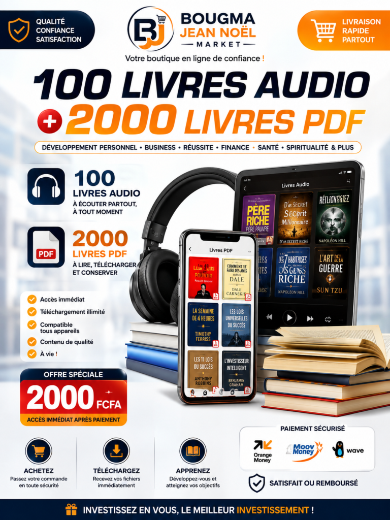 100 livres audios et 2000 livres PDF