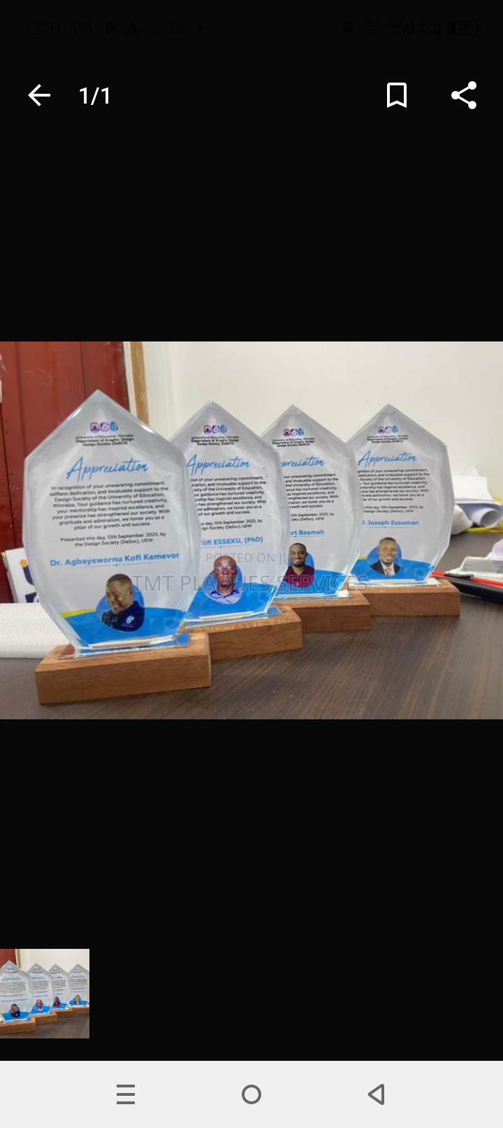 Trophé et awards